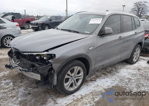 2015 BMW X3 xDrive35I из США, поврежденный, VIN 5UXWX7C52F0K32368